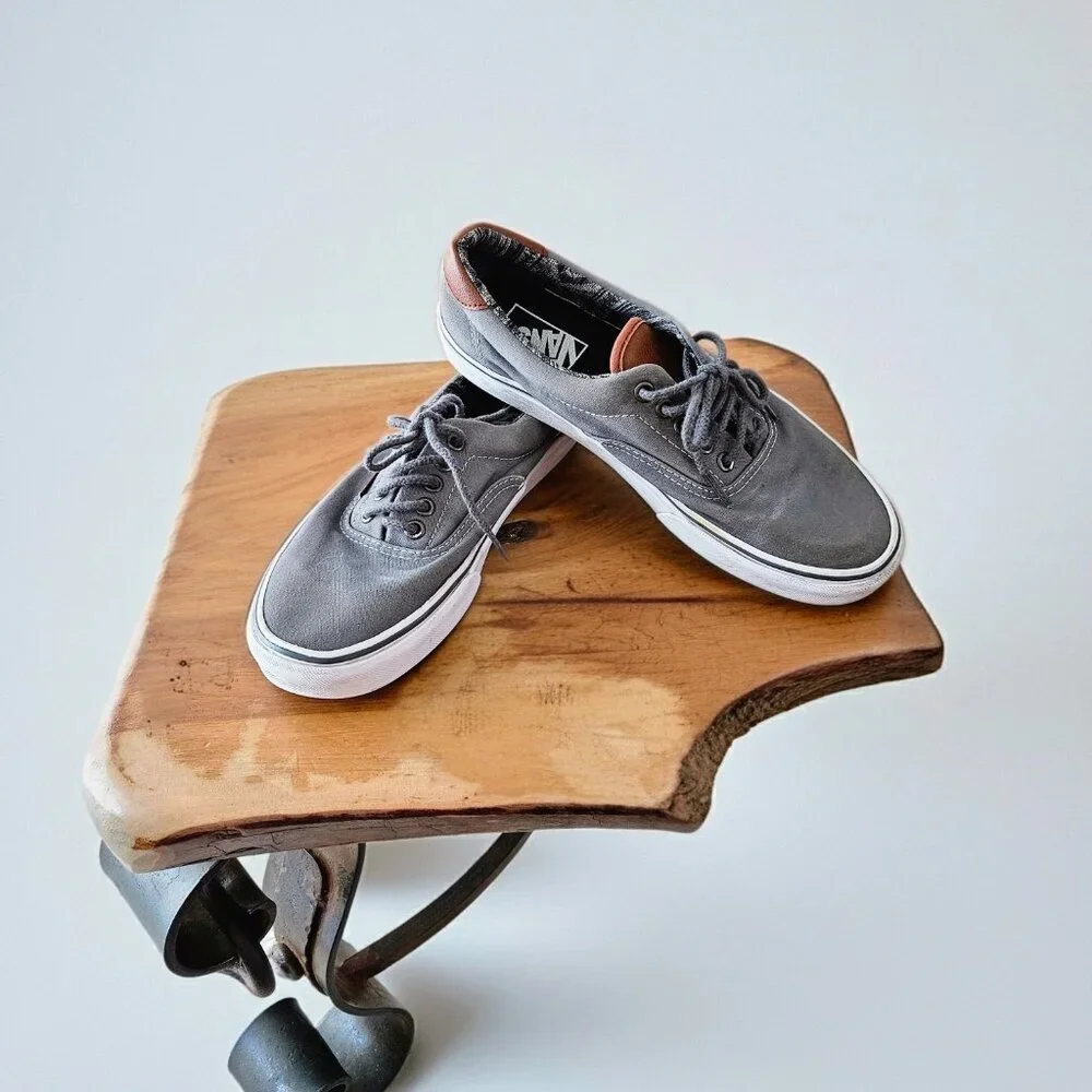 Vans Era 59, dark grey with leather accents, size 8